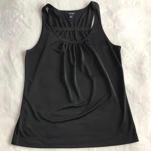 Banana Republic Sleeveless Smocked-Neck Top